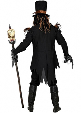 Fato de feiticeiro vodu masculino