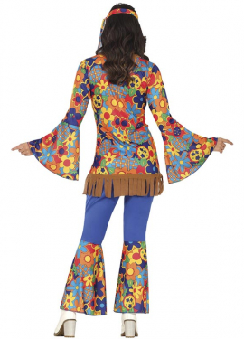 Fato de flor hippie para mulheres