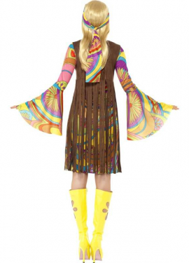 Disfraz de Hippy Fabulosa para Mujer
