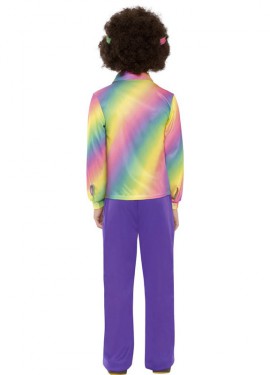 Disfraz de Hippy Multicolor para Niño
