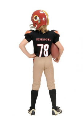 Black and Brown American Football Player Costume for Boys Black and Brown American Football Player Costume for Boys