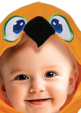 Fato de papagaio colorida para bebê