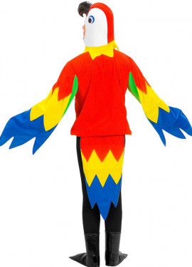 Fato de papagaio colorido para homem