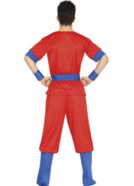 Fato de lutador de artes marciais vermelho para adolescente Fato de lutador de artes marciais vermelho para adolescente