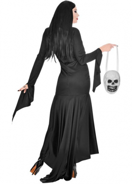 Costume de mère effrayante avec sac en forme de crâne pour femme