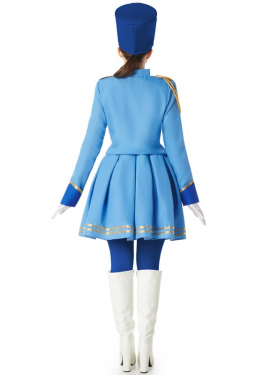 Blaues Majorettenkostüm für Damen