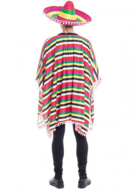 Fato mexicano listrado multicolorido para homem Fato mexicano listrado multicolorido para homem