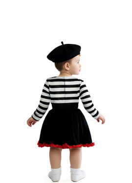 Disfraz de Mimo con Falda para bebé