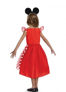 Disfraz de Minnie Mouse con Diadema Negra para Niña - MiDisfraz