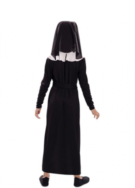 Fato de freira preta para meninas Fato de freira preta para meninas