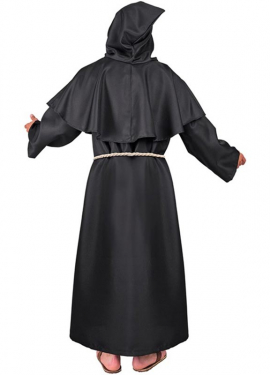 Costume de moine noir pour homme Costume de moine noir pour homme