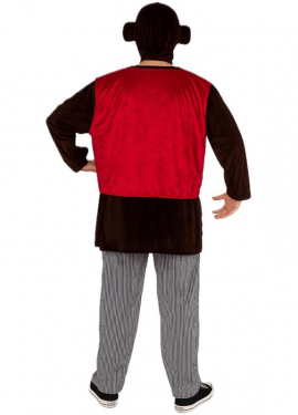 Costume de singe tueur avec gilet pour hommes