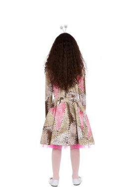 Fato de boneca vodu marrom e rosa para menina Fato de boneca vodu marrom e rosa para menina