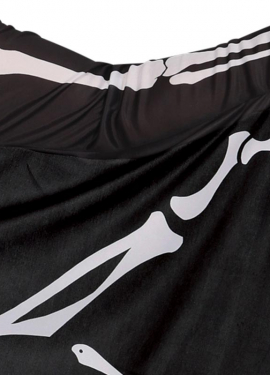 Fato de morcego esqueleto para homens