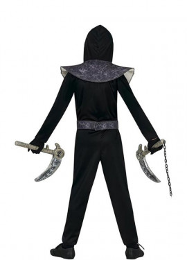 Costume da guerriero ninja bianco per bambino