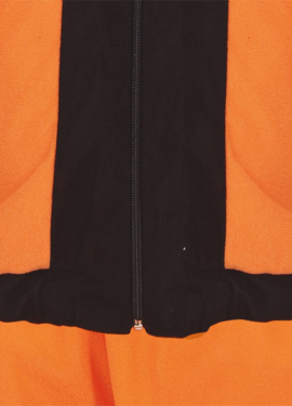 Fato de ninja de anime laranja e preto para adolescente Fato de ninja de anime laranja e preto para adolescente