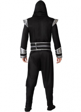 Fato preto de ninja para homens