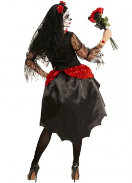 Fato de noiva esqueleto Catrina para mulheres Fato de noiva esqueleto Catrina para mulheres