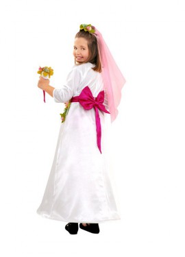 Disfraz de Novia para niñas de 3 a 4 años