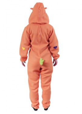 Orange Liebender Bär Kostüm für Erwachsene