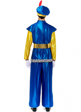 Disfraz de Paje Real azul para hombre
