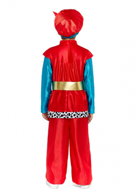 Disfraz de Paje Real rojo para niño