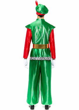 Disfraz de Paje Real verde para hombre