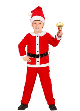 Disfraz de Papá Noel de Franela para niño