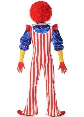 Men's Striped Clown Costume Men's Striped Clown Costume