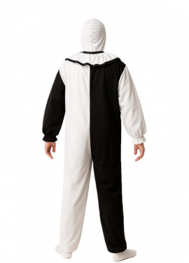 Disfraz de Payaso Asesino blanco y negro para niño