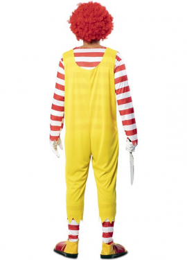 Men's Killer Burger Clown Costume Men's Killer Burger Clown Costume