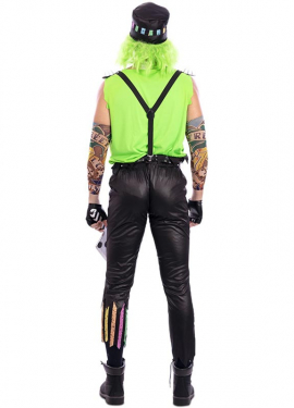 Fato de palhaço motociclista masculino