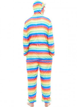 Fato de pijama de monstro arco-íris para homens Fato de pijama de monstro arco-íris para homens