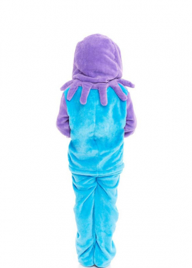 Fato de pijama Pepa Pulpa lilás com capuz para menina Fato de pijama Pepa Pulpa lilás com capuz para menina