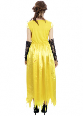 Yellow Zombie Princess Costume for Women Yellow Zombie Princess Costume for Women