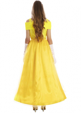 Yellow Fairytale Princess Costume for Women Yellow Fairytale Princess Costume for Women