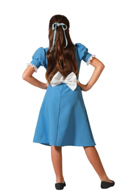 Fato de princesa de conto de fadas azul para menina Fato de princesa de conto de fadas azul para menina