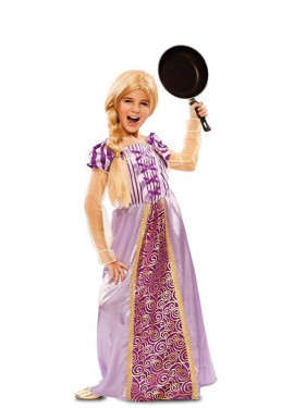 Disfraz de Princesa Morada de cuento para niña