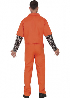 Tattooed Prisoner Costume for Men Tattooed Prisoner Costume for Men