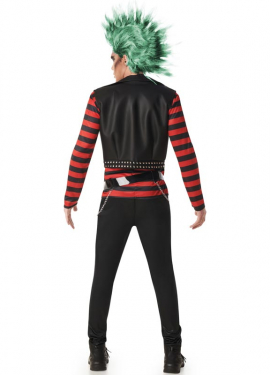 Disfraz de Punky a Rayas para hombre