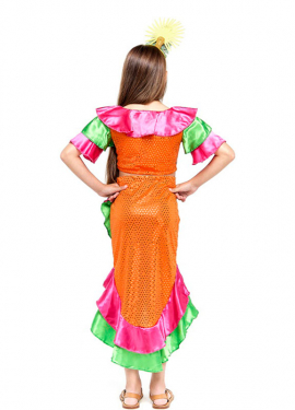 Disfraz de Reina de Samba para niña