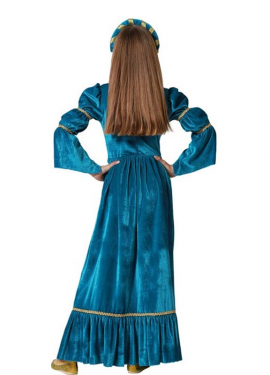 Blue Medieval Queen Costume for Girls Blue Medieval Queen Costume for Girls