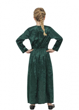 Green Medieval Queen Costume for Girls Green Medieval Queen Costume for Girls