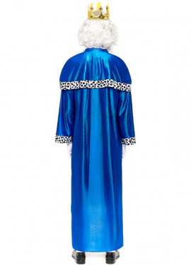 Disfraz de Rey Mago azul para hombre