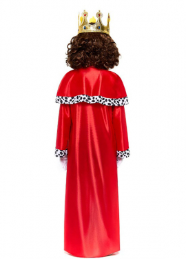 Disfraz de Rey Mago roja para niño