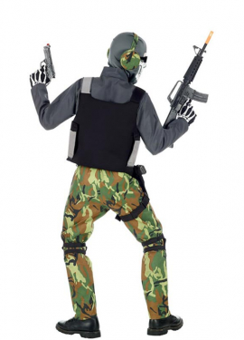 Fato de Soldado Esqueleto para Meninos