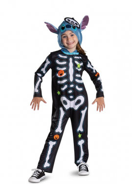 Lilo & Stitch Classic Skeleton Stitch Costume for Kids Lilo & Stitch Classic Skeleton Stitch Costume for Kids