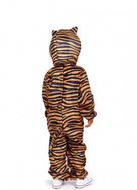 Fato de tigre com capuz e orelhas para bebé e criança Fato de tigre com capuz e orelhas para bebé e criança