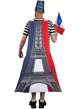 Disfraz de Torre Eiffel de París para adultos