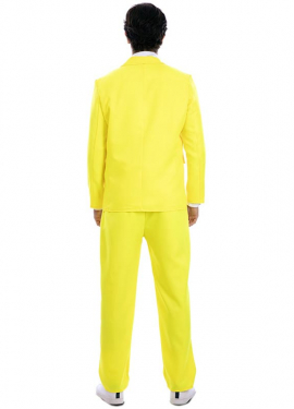 Men's Yellow Neon Suit Costume